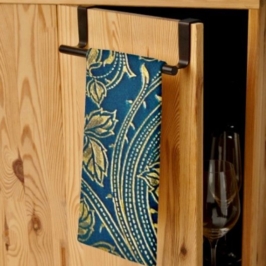 Linge De Cuisine Élégance Bleu Doré