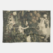 Linge De Cuisine Élégance botanique - Le cygne dans la forêt (Horizontal)