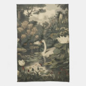 Linge De Cuisine Élégance botanique - Le cygne dans la forêt (Vertical)