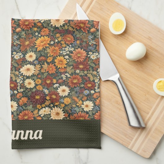 Linge De Cuisine Élégance d'automne (Quart Plié)