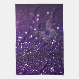 Linge De Cuisine Élégance Enchantante : Le papillon pourpre