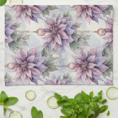 Linge De Cuisine Élégance violette et or (Plié)