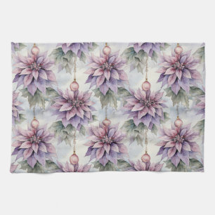 Linge De Cuisine Élégance violette et or