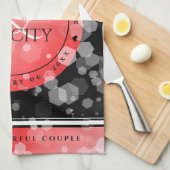 Linge De Cuisine Élégant 40ème 80ème anniversaire de Ruby Mariage (Quart Plié)