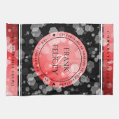 Linge De Cuisine Élégant 40ème 80ème anniversaire de Ruby Mariage (Horizontal)