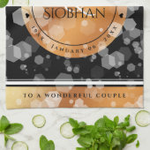 Linge De Cuisine Élégant 7e 22e 49e anniversaire de Mariage de cuiv (Plié)