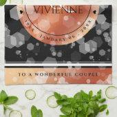 Linge De Cuisine Élégant 8ème 32ème anniversaire de Mariage de bron (Plié)