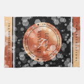 Linge De Cuisine Élégant 8ème 32ème anniversaire de Mariage de bron (Horizontal)