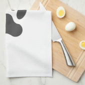 Linge De Cuisine Élégant blanc noir Lion Paw (Quart Plié)