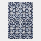 Linge De Cuisine Elegant Blue and White Damask (Vertical)