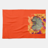 Linge De Cuisine Elégant boho abstrait aquarelle orchidée peinture (Horizontal)