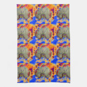 Linge De Cuisine Elégant boho abstrait aquarelle orchidée peinture (Vertical)