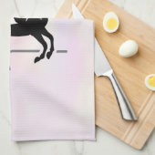 Linge De Cuisine Elégant cavalier de Dressage sur un Arrière - plan (Quart Plié)