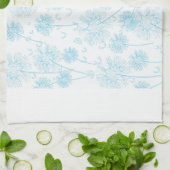 Linge De Cuisine Élégant Dandelion bleu doux (Plié)