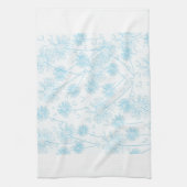 Linge De Cuisine Élégant Dandelion bleu doux (Vertical)