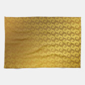 Linge De Cuisine Elégant Design Gold Swirl Dîner Formel (Horizontal)