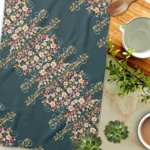 Linge De Cuisine Élégant Design Joli Modèle Floral