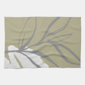 Linge De Cuisine Élégant Feuille aquarelle (Horizontal)