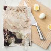 Linge De Cuisine Élégant floral (Quart Plié)