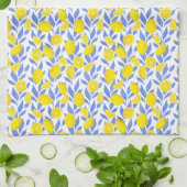 Linge De Cuisine Elegant French Country Lemon Blue Botanical (Plié)