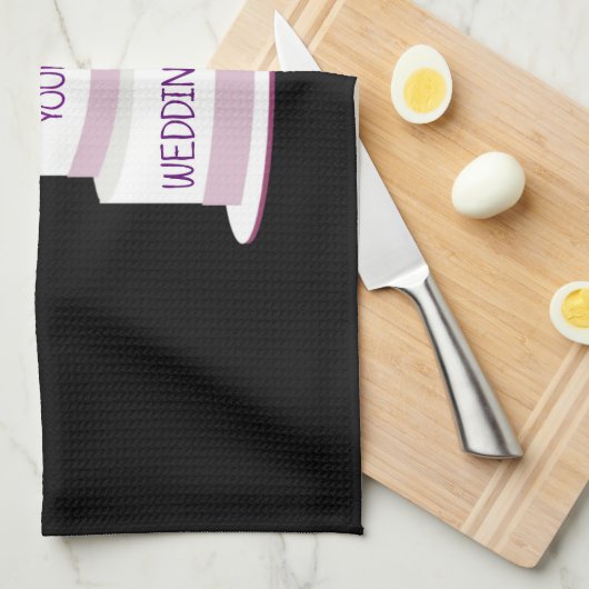 Linge De Cuisine Élégant gâteau de mariage (Quart Plié)