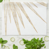 Linge De Cuisine Elegant Gold Doodles Sun Moon Mandala Design (Plié)