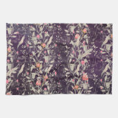 Linge De Cuisine Elégant Jardin Floral Aquarelle Roses & Tulipes (Horizontal)