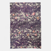 Linge De Cuisine Elégant Jardin Floral Aquarelle Roses & Tulipes (Vertical)