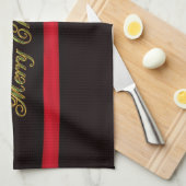 Linge De Cuisine Élégant Joyeux Noël (Quart Plié)