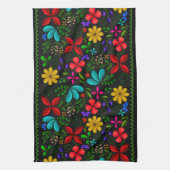 Linge De Cuisine Elegant Latin American Folk Floral (Vertical)