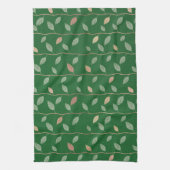 Linge De Cuisine Elegant Leaves et Vines Pattern Paper Texture | (Vertical)