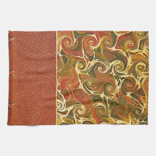 Linge De Cuisine Élégant livre d'antiquités, Motif de swirl orné