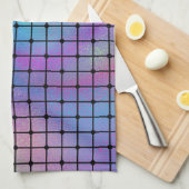Linge De Cuisine Elegant Modern Colorful Squares Tiles | (Quart Plié)