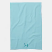 Linge De Cuisine Elegant Modern Template Monogram Egg Blue Stylish (Vertical)