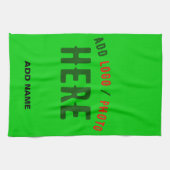 LINGE DE CUISINE ÉLÉGANT MODERNE PERSONNALISÉ VERT CITRON MARQUE VE (Horizontal)