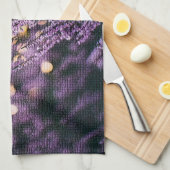 Linge De Cuisine Élégant Monogramme Floral (Quart Plié)