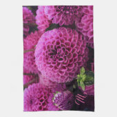 Linge De Cuisine Élégant Monogramme Floral (Vertical)