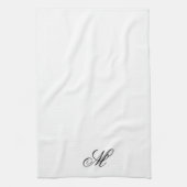Linge De Cuisine Élégant Monogramme initial (Vertical)