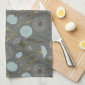 Linge De Cuisine Élégant Motif Dandelion (Quart Plié)