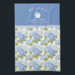 Linge De Cuisine Élégant Motif de fleurs d'hydragea bleu<br><div class="desc">Ajoutez une touche personnalisée à votre cuisine avec cette serviette élégante qui présente un beau motif floral bleu hydrangea et un monogramme personnalisé. Parfait pour un usage quotidien,  des cadeaux de ménage ou des occasions spéciales,  il allie style et fonctionnalité pour rehausser tout décor de cuisine.</div>