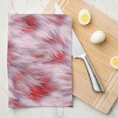 Linge De Cuisine Élégant Motif de fourrure souple Abstrait | (Quart Plié)