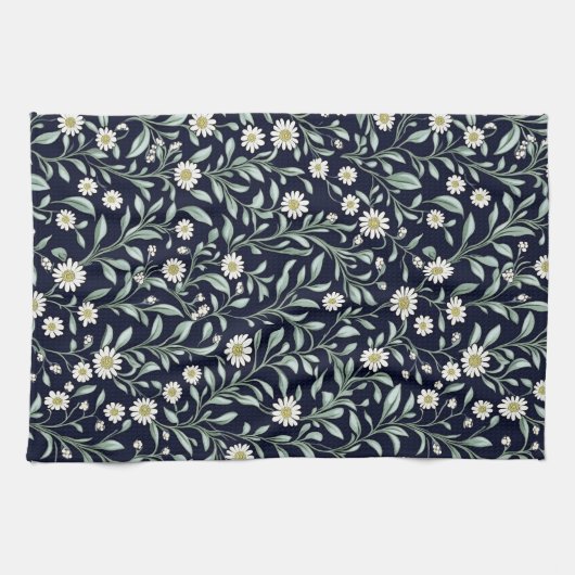 Linge De Cuisine Élégant motif floral de marguerite sur Arrière - p (Horizontal)