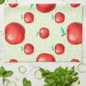 Linge De Cuisine Élégant Motif pomme Honeycomb Arrière - plan | (Plié)