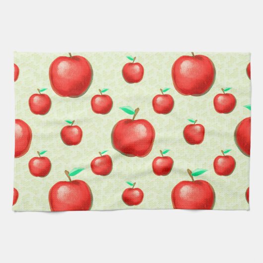 Linge De Cuisine Élégant Motif pomme Honeycomb Arrière - plan | (Horizontal)