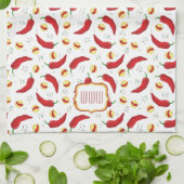 Linge De Cuisine Élégant Motif Red Chile (Plié)