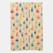 Linge De Cuisine Élégant Noël rétro (Vertical)