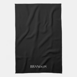 Linge De Cuisine Élégant noir blanc pour hommes Moderne Simple Chic