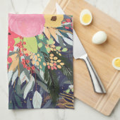 Linge De Cuisine Élégant point de floraison et d'or de l'Aura d'hiv (Quart Plié)