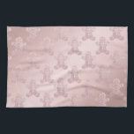 Linge De Cuisine Élégant Rose Parties scintillant or  pain d'épices<br><div class="desc">Pain d'épices de Noël Homme Motif en fausse parties scintillant rose or</div>