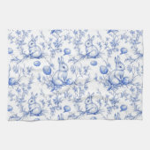 Linge De Cuisine Elégant Toile De Jouy Bunny Pâques (Horizontal)